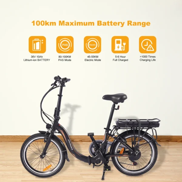 FAFREES 20F054 20 Zoll Faltfahrrad Faltrad Klapprad – Bild 2