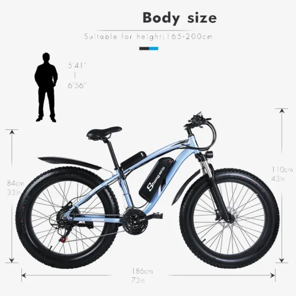 Smart E50 Elektrofahrrad Mountainbike Fatbike Klappbar E-Faltrad – Bild 4