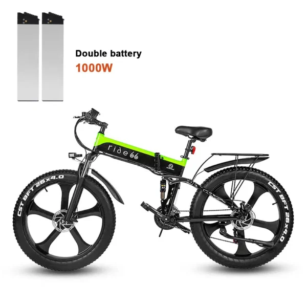 Ride66 R5s 26-Zoll Faltbares E-Bike, Doppelbatterie, 45 km/h